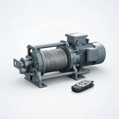 110 volt electric winch with wireless remote
